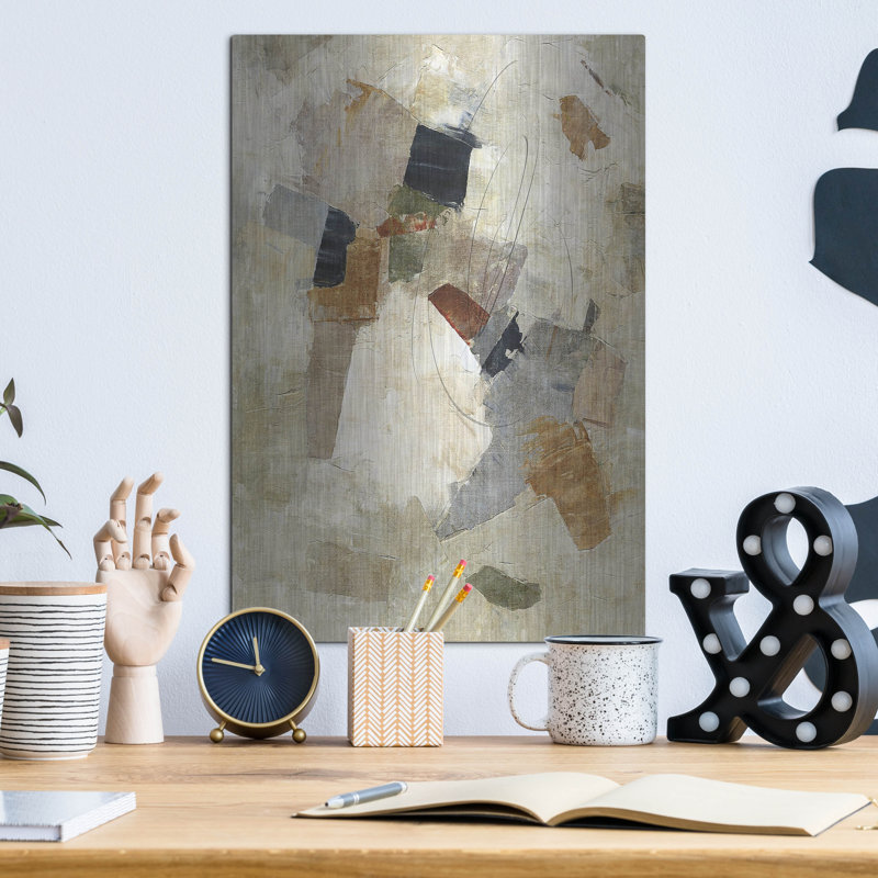  «Parchment» par Suzanne Nicoll, art mural en métal, 12 po x 16 po, H 16 po x l 12 po