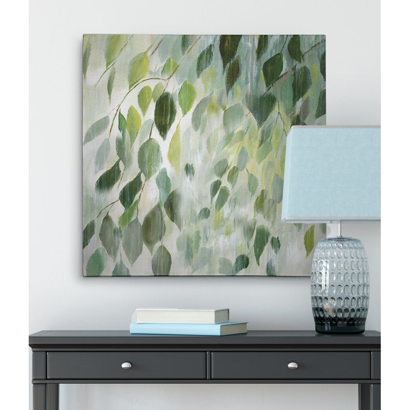 «Misty Leaves», reproduction d'art sur toile, H 16 po x l 16 po, Toile tendue