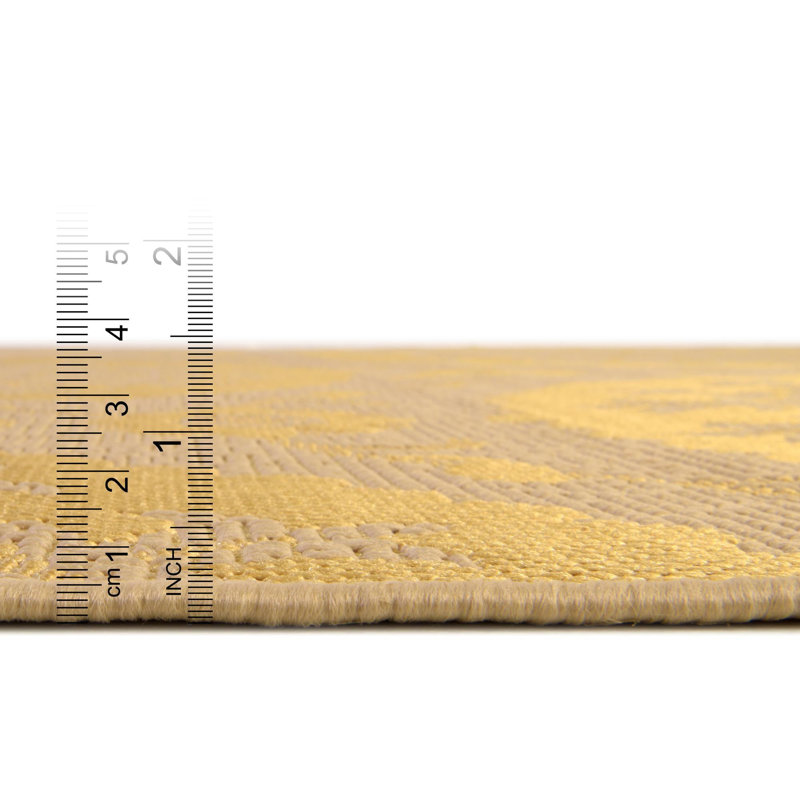 Storino Floral Indoor / Outdoor Rug, Square 6'1"