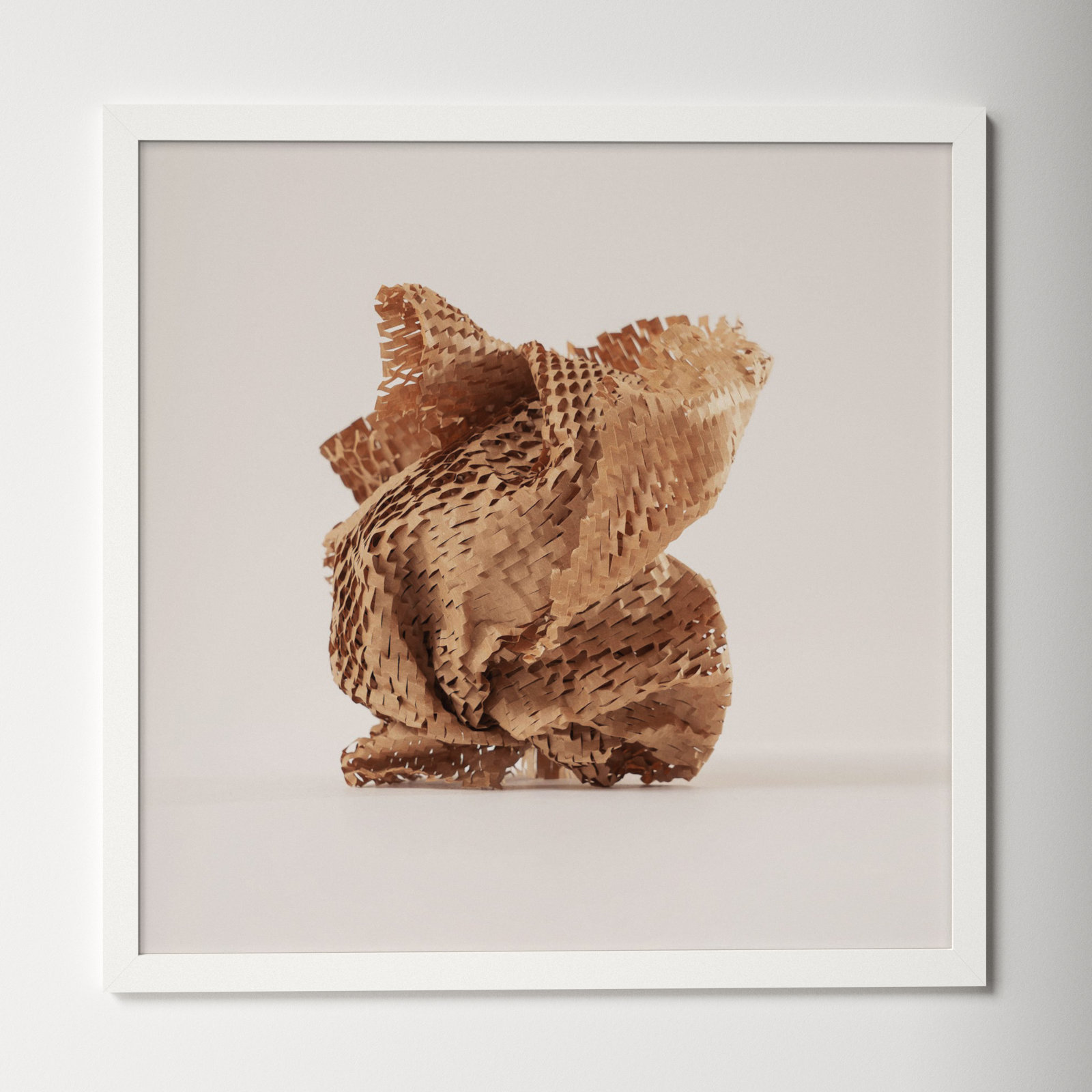 Lorena "Unpackage 4" Photo Print, White, 36" H x 36" W x 1.25" D