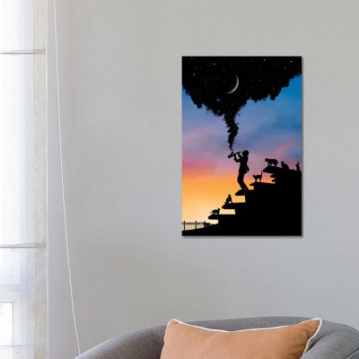 Spirit Of Music by Abdullah Evindar - Wrapped Canvas Print