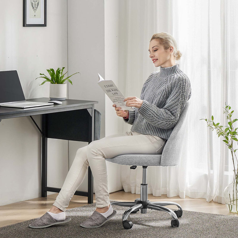 Chaise de bureau Magdaleen, Gris