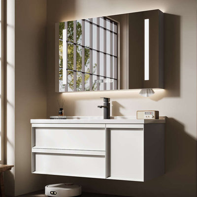 Armoire de salle de bain rétro de style médiéval.