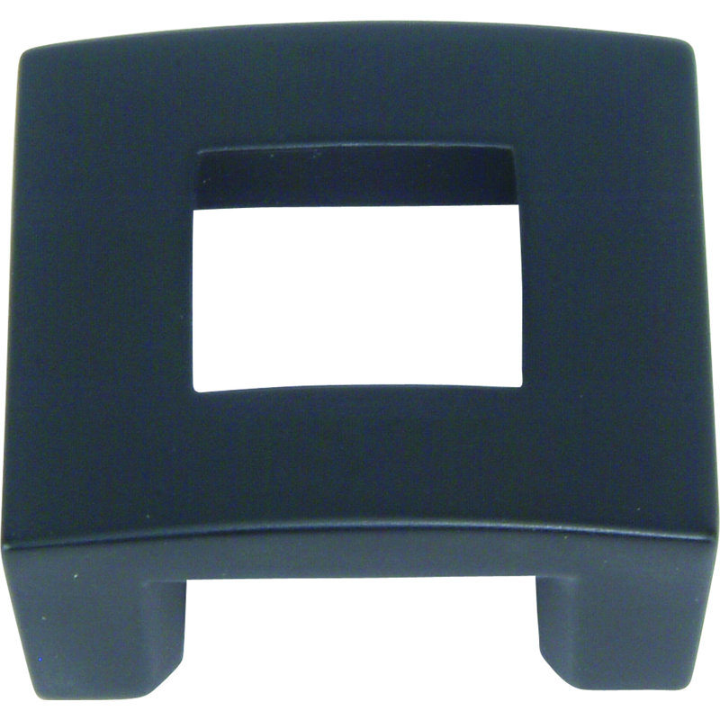 Centinel 1 3/4" Length Square Knob, Black