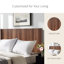 Tête de lit en bois de très grande taille, tête de lit en bois de 80,2 po de largeur seulement, têtes de lit de style campagne moderne, panneau cannelé mural, têtes de lit à oreilles Boho, noyer-1329438085-1329438093