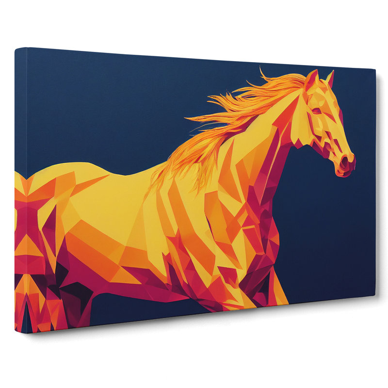 Delicious Horse Abstract - Wrapped Canvas, 35cm H x 50cm W x 3cm D
