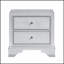 Table de chevet glamour avec rangement à 2 tiroirs, durable et élégante pour les chambres contemporaines