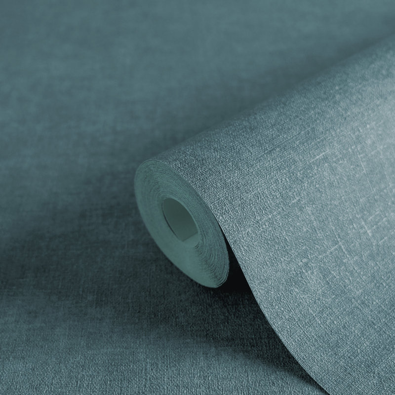 Galerie Horizon Textured Plain Wallpaper, Blue