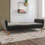 Full / Double 210.8cm Velvet Futon Sofa-71882460