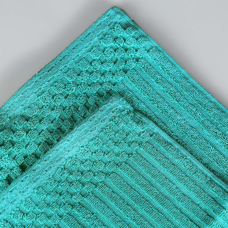 Ensemble de 12 serviettes de bain en coton 12 pièces, Turquoise