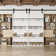 Manufactured Wood Bookshelf Style Barn Door Primed with Mounting Hardware Kit