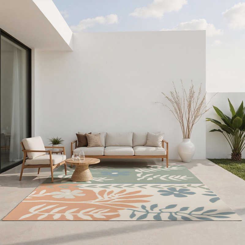 Tapis intérieur et extérieur Rustic Prime Charm, Rectangle 5 pi x 7 pi