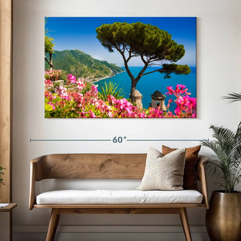 Gillard Scene At Amalfi Coast, 34" H x 51" W