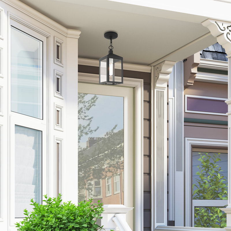Inniss Outdoor Hanging Lantern, Scandinavian Gray