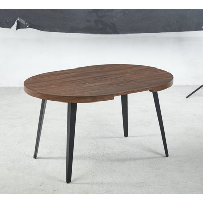 Musa Extendable Dining Table with MDF Top & Metal Legs