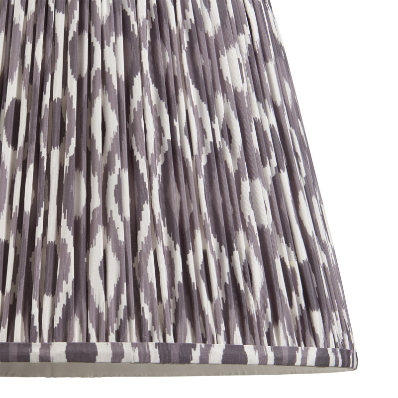 Ikat Lamp Shade, Brown, 27.5cm H x 28cm W x 40cm D