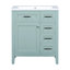 Meuble-lavabo 30 po avec lavabo et porte en céramique-816893453-816893454