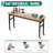 70'' Solid Wood Top Height-Adjustable Workbench with Wheels & Power Outlet & Pegboard