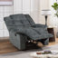 Fauteuil inclinable manuel rembourré en microfibre de 39,4 po Kingstin-1908541790