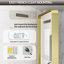Miroir de salle de bain avec cadre en aluminium et éclairage à DEL-342891754-342891758
