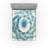Ambesonne Teal Fitted Sheet 2-Pack Exquisite Flower Shaped Teal-106749541