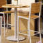 Travira Outdoor Round Teak Bar Table-2101473066
