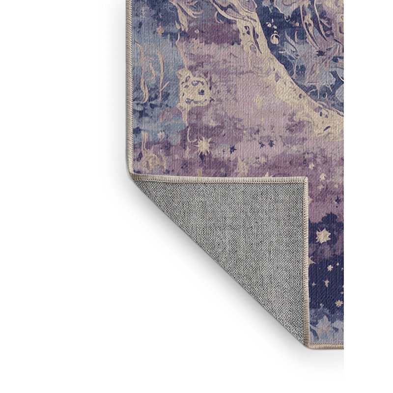 Tapis beige lavable à la machine, Rectangle 6 pi x 9 pi