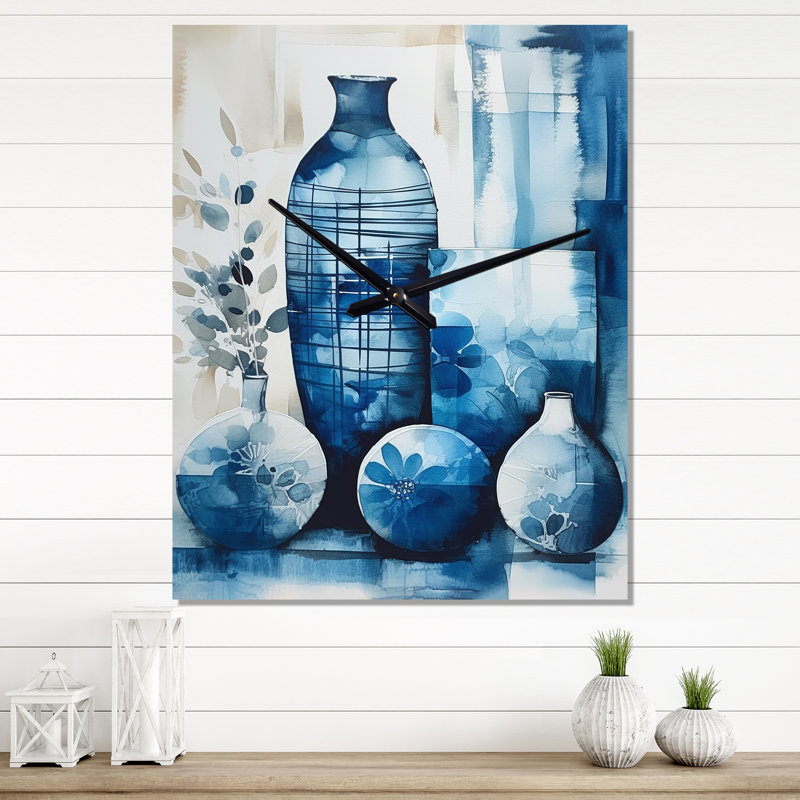 Horloge murale Jaisy - Boho Pottery, H 28 po x l 12 po x P 1 po