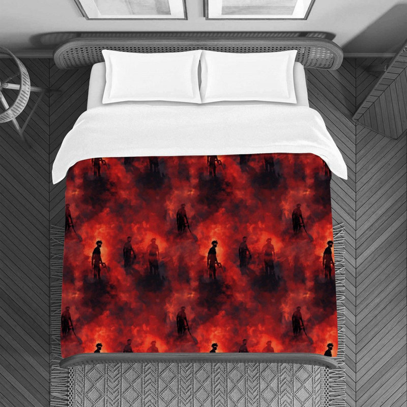 Firefighter Bedding, King Duvet Cover