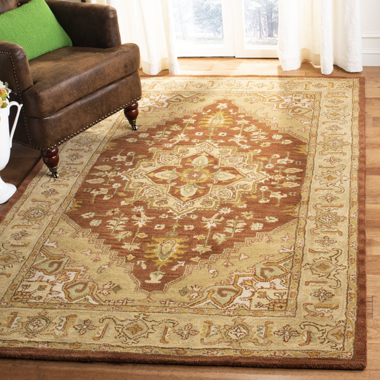 Cranmore Handmade Tufted Wool Rust/Gold Rug