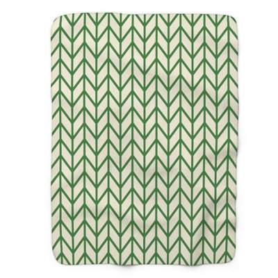 Clover Cream - 1 Piece Premium Sherpa Blanket 0019