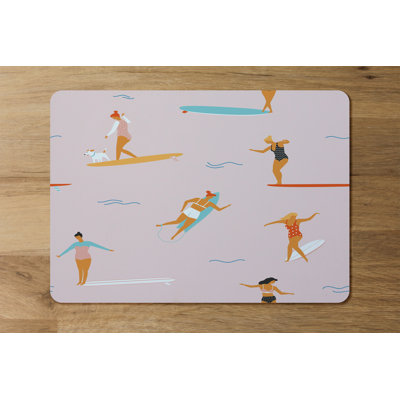 Tiara Polyester-Coated Hardboard Rectangle Placemat