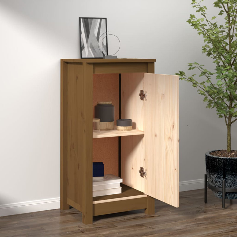 Derron End Table, Honey Brown