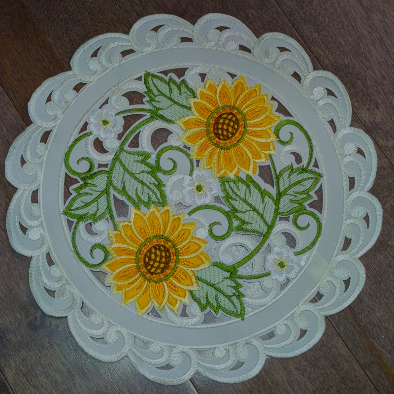 Napperon Sunflower, Rond 12 po