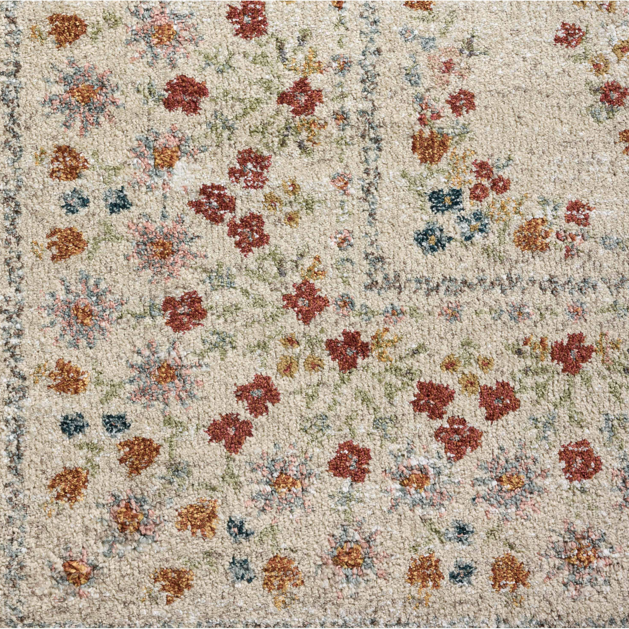 Rifle Paper Co. x Loloi Laurel Linen Area Rug, Rectangle 3'11" x 5'7"