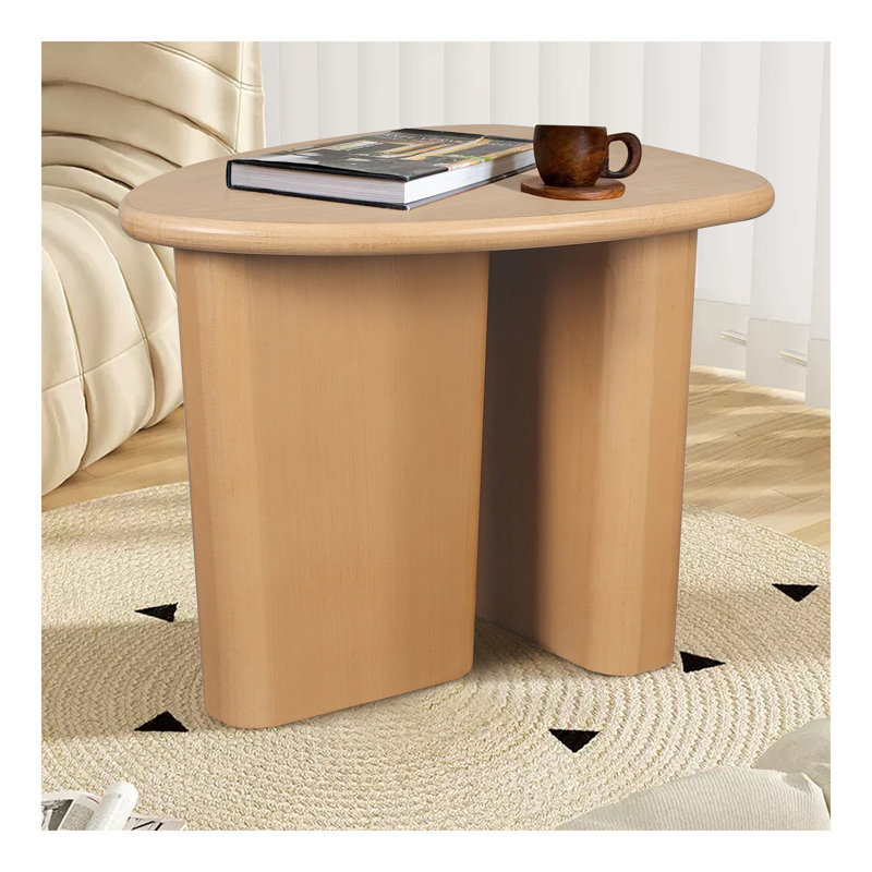 Table d'appoint de table fuselée (bois naturel)