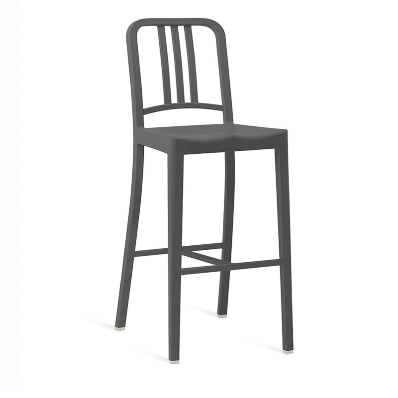 111 Navy® Stool by Coca-Cola, Bar Stool (30" Seat Height), Charcoal
