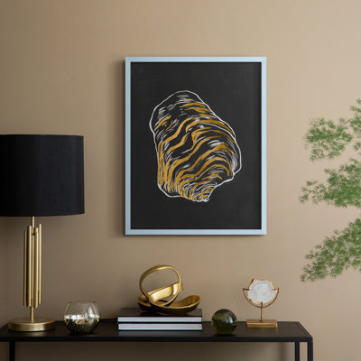Night Shell II Framed Print - Solid Wood