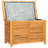 Water Resistant Teak Solid Wood Deck Box in Brown