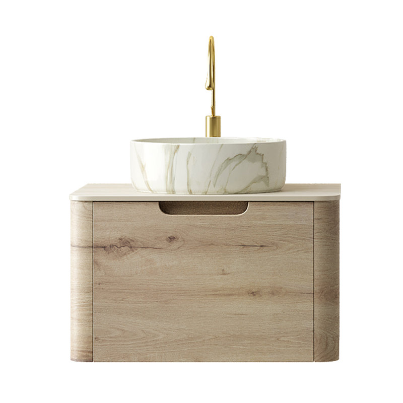 Armoire de rangement flottante en contreplaqué avec tiroir, 24"