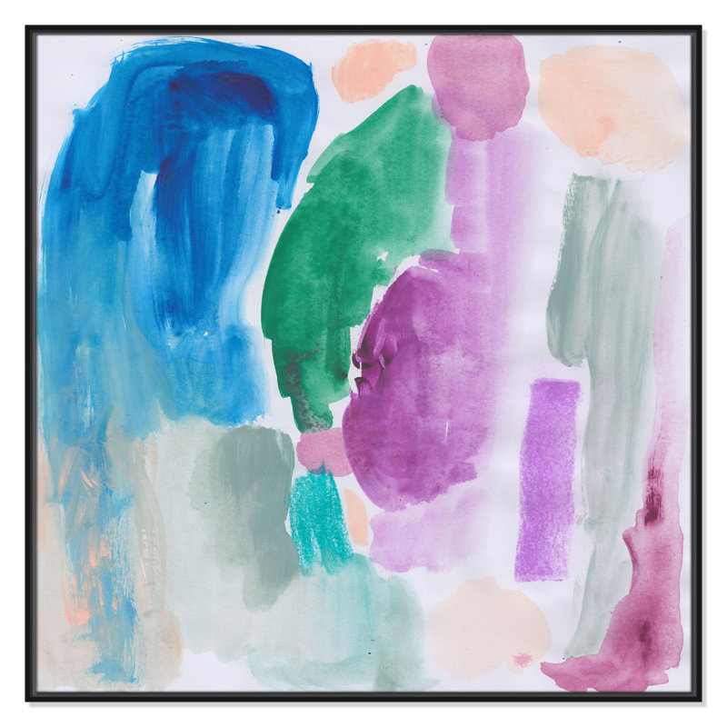 Vivid Space III - Square Version Print par Bea Dina, Noir, H 41,5 po x l 41,5 po