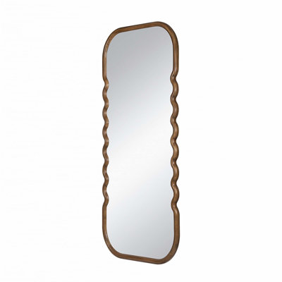 31.4x1.4x74" Oversized Wooden Floor Mirror