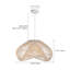 Luminaire suspendu fantaisie en rotin Boho
