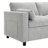 Chenille sectional with removable footstool and side storage pockets-1594079496