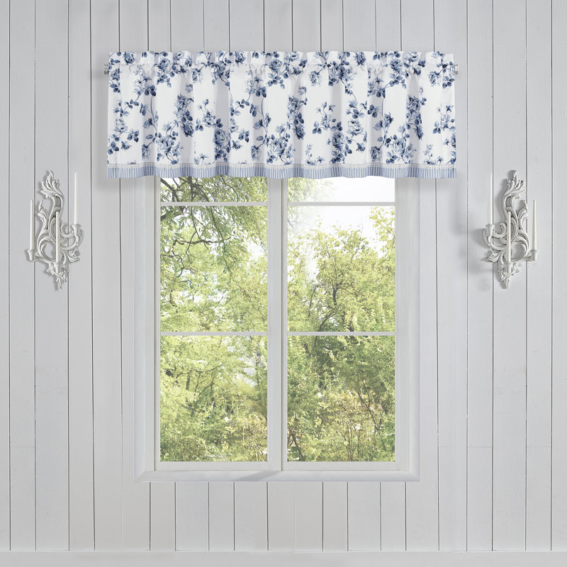 Rialto Window Straight Valance, French Blue