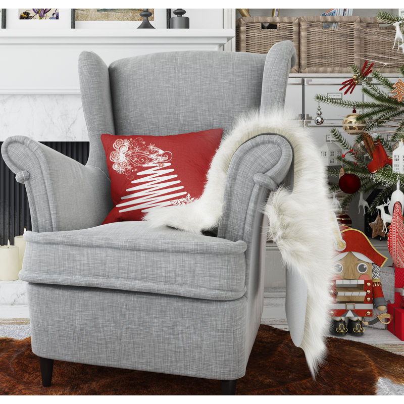 Coussin décoratif intérieur / extérieur Christmas Tree, 12 po x 16 po