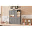 Lit escamotable mural simple avec armoire supérieure, tablettes, lit pliable peu encombrant avec lumière et USB-1933314605