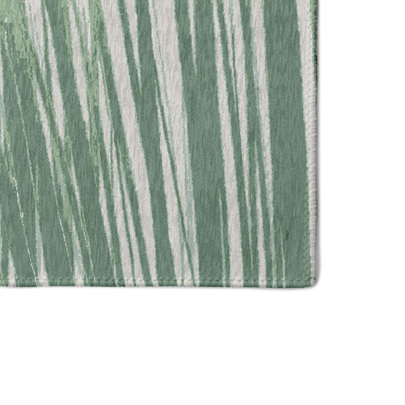 Tapis bleu / vert / gris Alvordton, Rectangle 4 pi x 6 pi