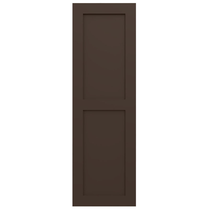 Deux volets plats égaux EnduraCore Composite, Brun raisin, L 18 po, 58"H