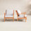 Chaises de patio en teck avec coussins Arizona